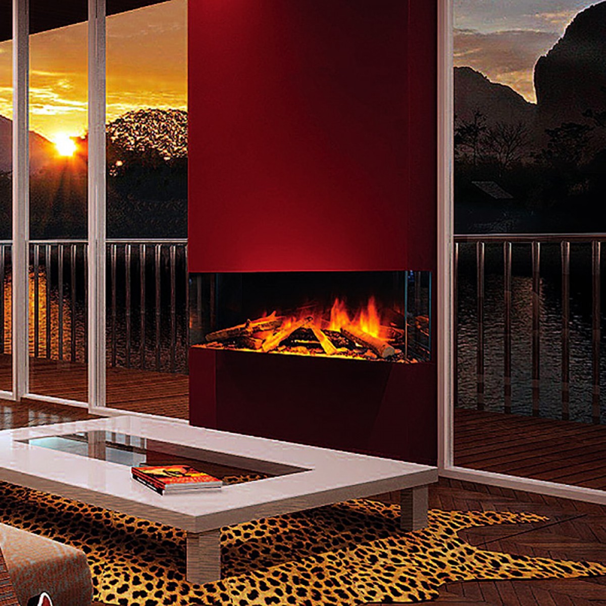 Evonic E1030 GF Electric Fireplace Comfortline Ireland